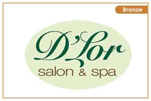 A logo of d ' lor salon and spa