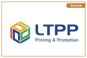 A logo of ltpf printing and promotions