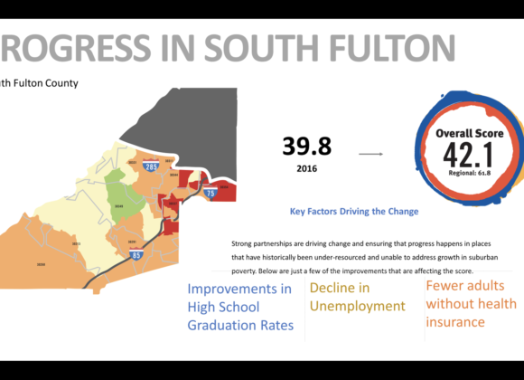 A map of the area with various factors driving the change.